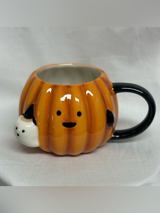 Hyde & EEK! Other - Pumpkin Ceramic Mug with Black Handle